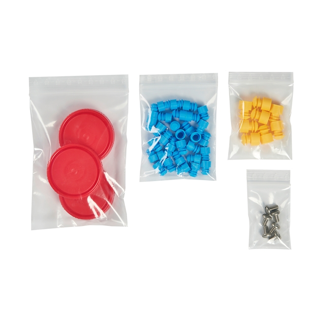 Druckverschluss-Beutel 75µm 50x75mm o.Streifen